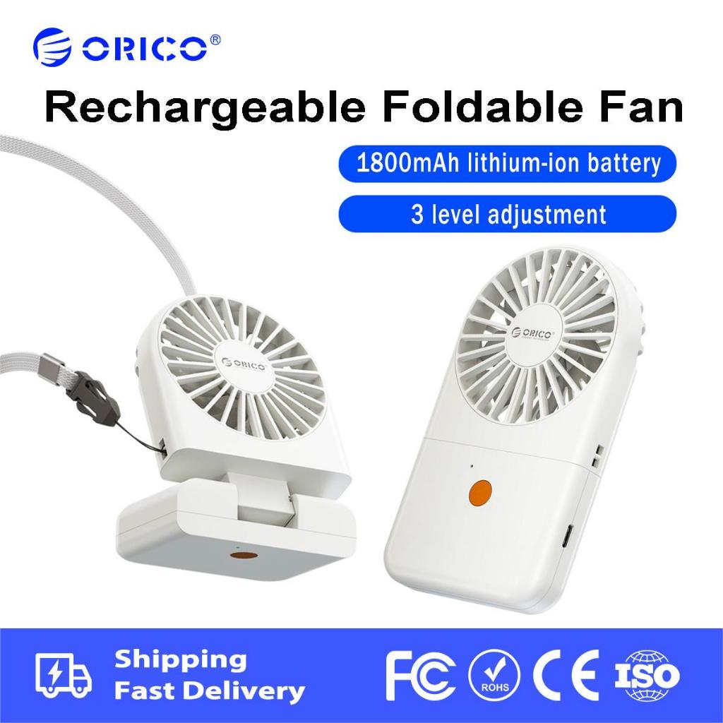 ORICO - Quạt có thể sạc lại Quạt cầm tay Mini cầm tay sạc USB Gió mạnh cho học sinh văn phòng ngoài trời (fFAN)