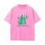 Áo Thun Unisex Meme Thằn Lằn Cho Nam/Nữ, 100% Bông, Phong Cách Vintage, Thời Trang Dạo Phố