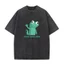 Áo Thun Unisex Meme Thằn Lằn Cho Nam/Nữ, 100% Bông, Phong Cách Vintage, Thời Trang Dạo Phố