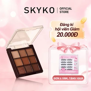 SKYKO Bảng phấn mắt 9 màu Shine High Pigment Glittering Shimmering