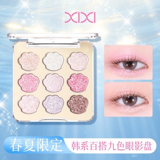 XIXI Shimmer Bảng Phấn Mắt Lấp Lánh 9 Màu Kim Cương Lấp Lánh Sắc Tố Cao Lâu Dài Người Mới Bắt Đầu Thân Thiện Hàng Ngày Trang Điểm Mắt Hàn Quốc NO.D946