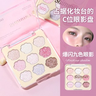 XIXI Shimmer Bảng Phấn Mắt Lấp Lánh 9 Màu Kim Cương Lấp Lánh Sắc Tố Cao Lâu Dài Người Mới Bắt Đầu Thân Thiện Hàng Ngày Trang Điểm Mắt Hàn Quốc NO.D946