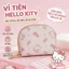 Ví đựng thẻ và tiền xu Hello Kitty nhỏ gọn, dung tích lớn, dễ thương, tiện mang theo, dùng để đựng thẻ căn cước và tiền xu