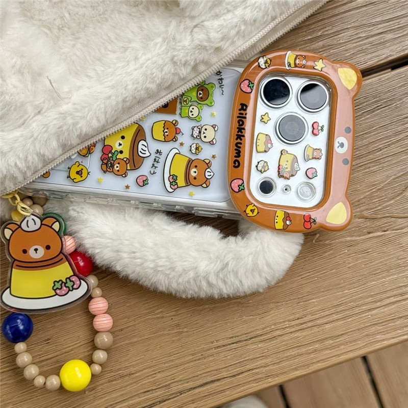 Ốp điện thoại xử lý IMD cho iPhone 17 Pro Max Cat-head Easy Bear