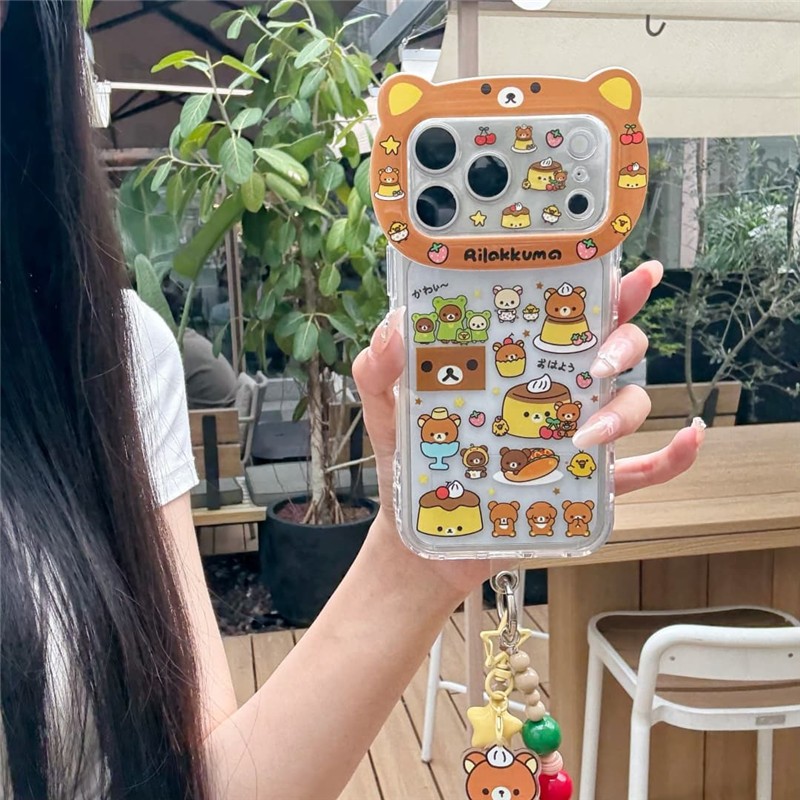 Ốp điện thoại xử lý IMD cho iPhone 17 Pro Max Cat-head Easy Bear