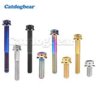 Catdogbear Bạc đạn Titan Grade TC4/GR5 M6x10---75mm đa chiều, phù hợp sửa chữa và nâng cấp xe đạp ngoại thất