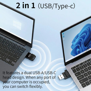Bộ thu Bluetooth EDR & BLE Bộ phát âm thanh Trình điều khiển miễn phí Hỗ trợ Windows 8.1 / 10 / 11 cho bàn phím tai nghe Loa di chuột Máy in