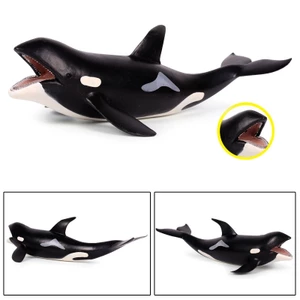 Đồ chơi khoa học giáo dục trẻ em Mô hình cá voi Orca Tượng tĩnh để mô phỏng nhận thức động vật biển