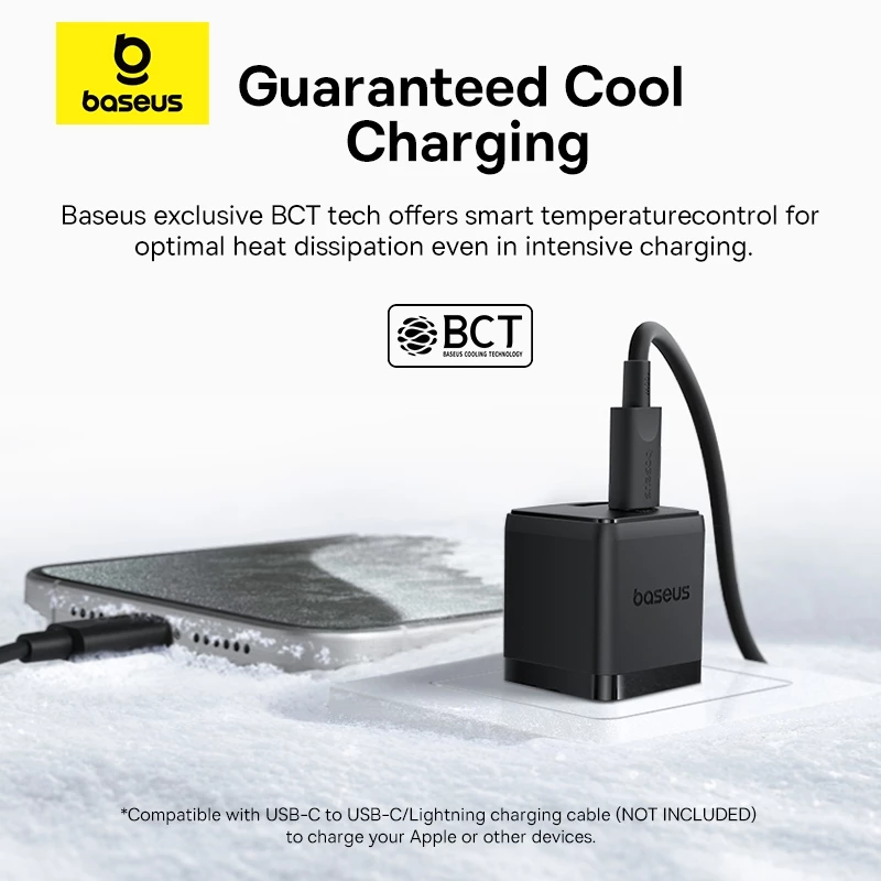 Bộ sạc Baseus cổng loại C/PD 20W hỗ trợ sạc nhanh