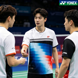 Áo thi đấu ngắn tay thể thao cầu lông YONEX, khô nhanh thoáng khí