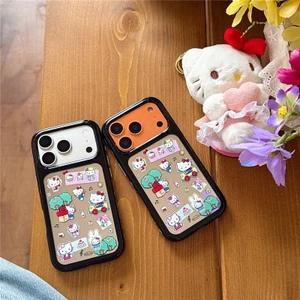 IPhone 17 Pro Max Mirror Cat pattern Vỏ điện thoại chất liệu Acrylic