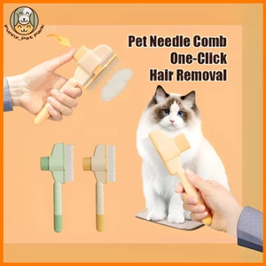 Thú Cưng Kim Lược Làm Sạch Mèo Lược Tóc Dài Chó Loại Bỏ Nổi Tóc Chải Sikat Kucing Thú Cưng Chải Lông Dụng Cụ