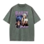 Ca sĩ HAILEY BIEBER Áo thun Cotton giặt Hip Hop thời trang nam và nữ