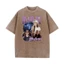 Ca sĩ HAILEY BIEBER Áo thun Cotton giặt Hip Hop thời trang nam và nữ