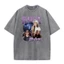 Ca sĩ HAILEY BIEBER Áo thun Cotton giặt Hip Hop thời trang nam và nữ