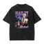 Ca sĩ HAILEY BIEBER Áo thun Cotton giặt Hip Hop thời trang nam và nữ