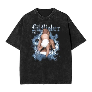 Áo thun Cotton Justin Bieber thời trang, phù hợp cả nam và nữ, phong cách hip hop