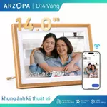 Khung ảnh kỹ thuật số bằng kim loại WiFi ARZOPA 10.1 ", Màn hình cảm ứng HD IPS, Dễ dàng chia sẻ ảnh / video qua ứng dụng miễn phí, Khung quà tặng thông minh tùy chỉnh cho gia đình - Vàng D10 — ảnh 1
