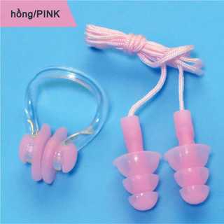 Nút Bịt Tai Có Dây Đeo Chống Rơi, Kẹp Mũi Bơi Lội – 1/2/3 Cái – Chất Liệu Silicone Mềm Mại, Chống Nước Chuyên Nghiệp, Tái Sử Dụng – Dùng Cho Tắm Và Bơi, Chống Nước Vào Tai – Phù Hợp Lặn Biển Nông, Chống Hít Nước – Cho Cả Người Lớn Và Trẻ Em