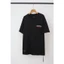 Y2K Gothic Cờ In Hình Áo Thun Cotton Quá Khổ Dạo Phố Unisex Tee Đen Trắng