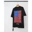 Y2K Gothic Cờ In Hình Áo Thun Cotton Quá Khổ Dạo Phố Unisex Tee Đen Trắng