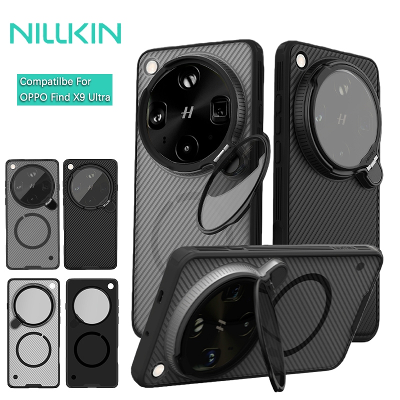 Nillkin Cho OPPO Find X9 Ultra Camshield ProP PC Từ Tính TPU Chống Sốc Chống Rơi Bảo Vệ Ống Kính Máy Ảnh Chân Đế Ốp Lưng Cứng Vỏ Điện Thoại Ca