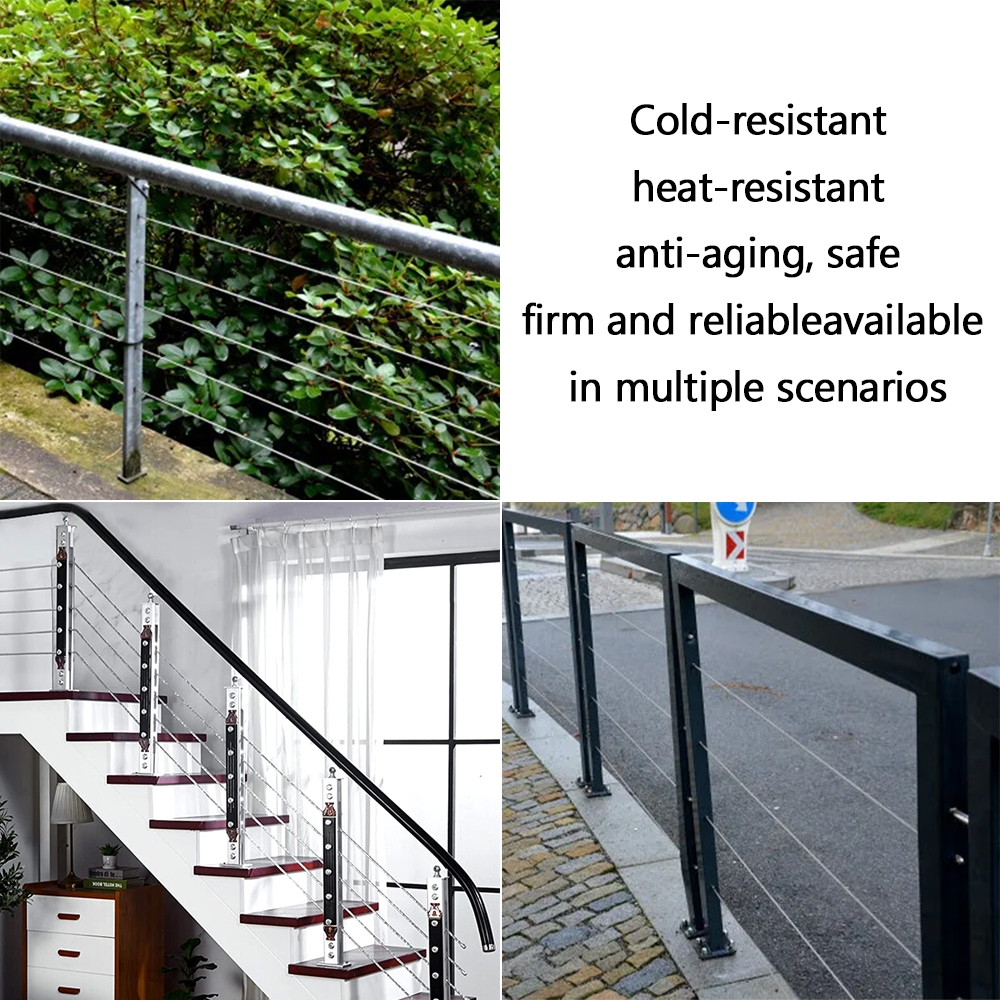 Dây thép mềm phủ PVC 304 Dây 1-6mm Chiều dài 10m-50m Dây phơi quần áo bằng thép không gỉ Dawai cho ban công