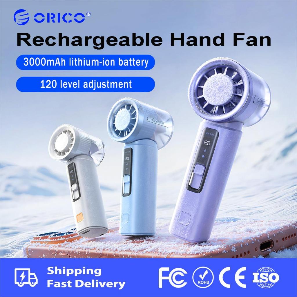ORICO - Quạt cầm tay có thể sạc lại MiFan Quạt cầm tay cầm tay Mini Sạc USB Gió mạnh Kipas Meja Boleh Cas dành cho học sinh văn phòng (mFAN)