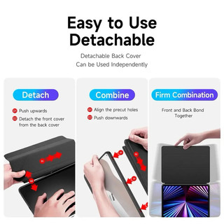 Ốp lưng máy tính bảng lật có thể tháo rời DUX DUCIS MAGI cho Samsung Galaxy Tab S11 S10 S9 S8 FE Plus Ultra S10 S6 Lite Folio Vỏ bọc