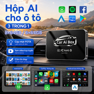 8+64GB CarPlay AI Box Bộ chuyển đổi CarPlay không dây, Android Box CarPlay, CarPlay không dây cho Apple CarPlay