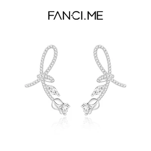 🌹Star's Pick🌹FANCIME“Rose Lovers” Tai bạc Bông tai bạc Bông tai hình trái tim thắt nút hoa hồng bằng bạc Sterling-Bông tai-Bông tai bạc-Silver 925-Bạc 925-Earrings-Bông tai 925-S925-Sinh nhật-Ngày lễ-Kỷ niệm-Đám cưới-Tụ họp-Hẹn hò-Quà tặng cho cô ấy