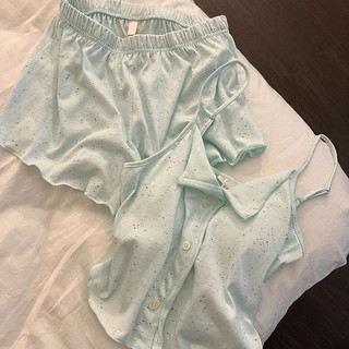 Bộ đồ ngủ nữ mềm mại, thoải mái màu xanh bạc hà