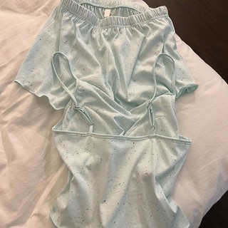 Bộ đồ ngủ nữ mềm mại, thoải mái màu xanh bạc hà