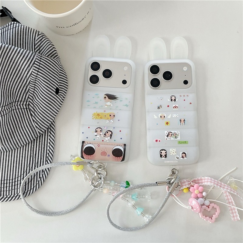 Ốp điện thoại TPU materia họa tiết thỏ cho bé gái