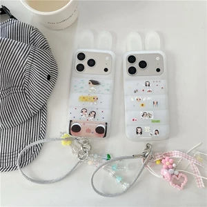 Ốp điện thoại TPU materia họa tiết thỏ cho bé gái