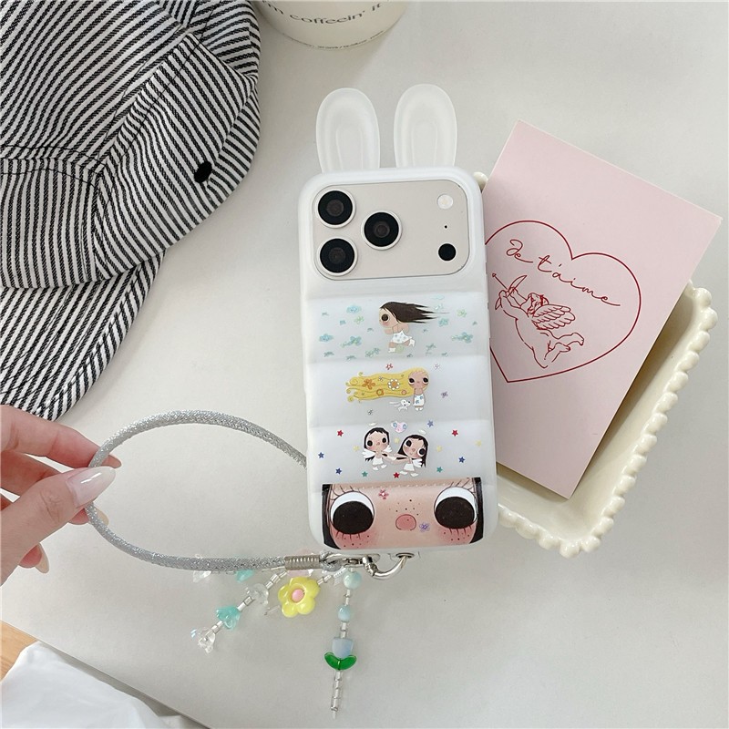 Ốp điện thoại TPU materia họa tiết thỏ cho bé gái