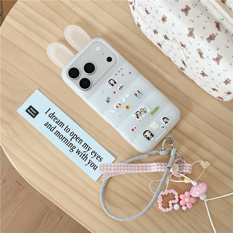 Ốp điện thoại TPU materia họa tiết thỏ cho bé gái