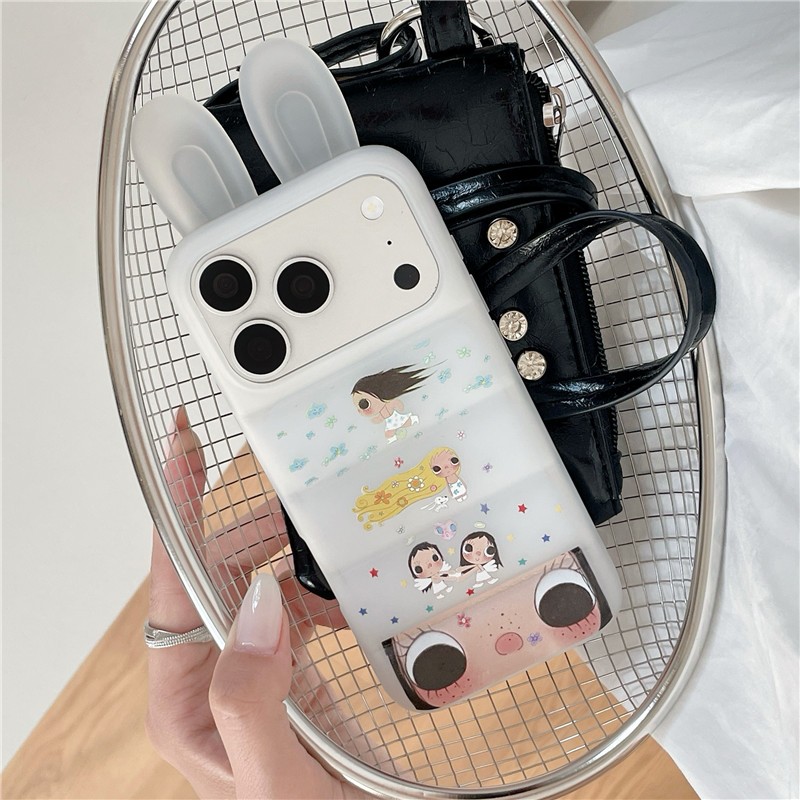 Ốp điện thoại TPU materia họa tiết thỏ cho bé gái