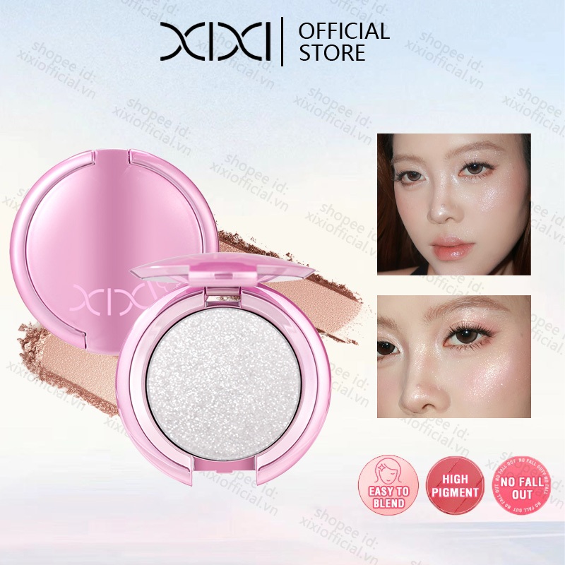 XIXI 3D Pearl Highlighting & Contour Powder Long Lasting Shimmer, Glossy Finish để làm sáng da mặt NO.D747