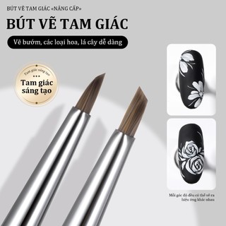 Miss Gooey Cọ vẽ móng hình tam giác được nâng cấp mới với lông mềm mại mượt mà giúp vẽ hoa bướm và các họa tiết trang trí móng khác dễ dàng và nhanh chóng