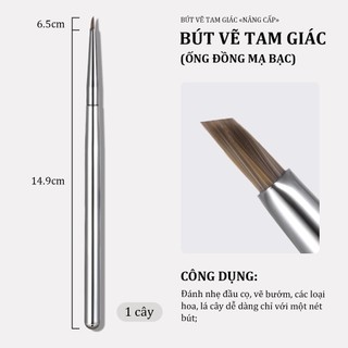 Miss Gooey Cọ vẽ móng hình tam giác được nâng cấp mới với lông mềm mại mượt mà giúp vẽ hoa bướm và các họa tiết trang trí móng khác dễ dàng và nhanh chóng