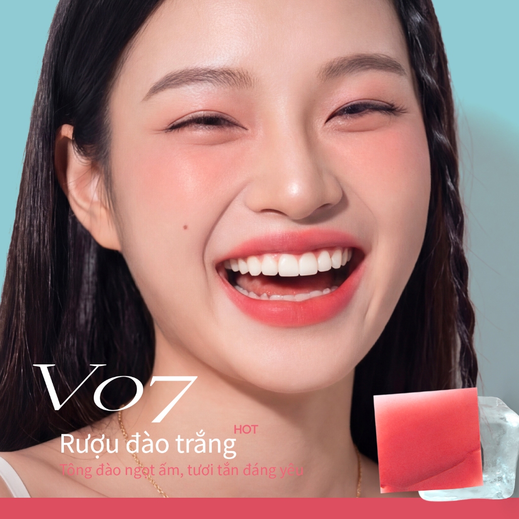 [KOL] Son Mooekiss Velvet Lip Mud 3g, Lì Mịn, Lâu Trôi, Tôn Da, Dòng Seaside 3g