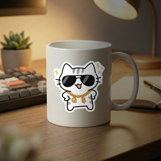 Bộ 50 Dễ Thương Pokky Mèo Dán Kawaii Mèo Meme Graffiti Đề Can Hành Lý Laptop Xe DIY Miếng Dán