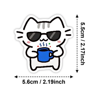 Bộ 50 Dễ Thương Pokky Mèo Dán Kawaii Mèo Meme Graffiti Đề Can Hành Lý Laptop Xe DIY Miếng Dán