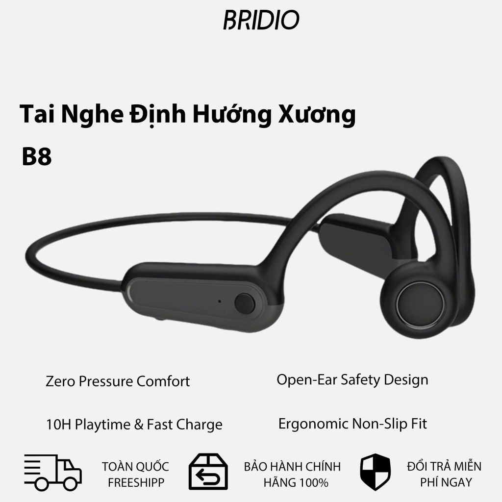 Bridio B8 Tai Nghe Thể Thao Chống Nước, Tai Nghe Bluetooth Không Dây Hỗ ...