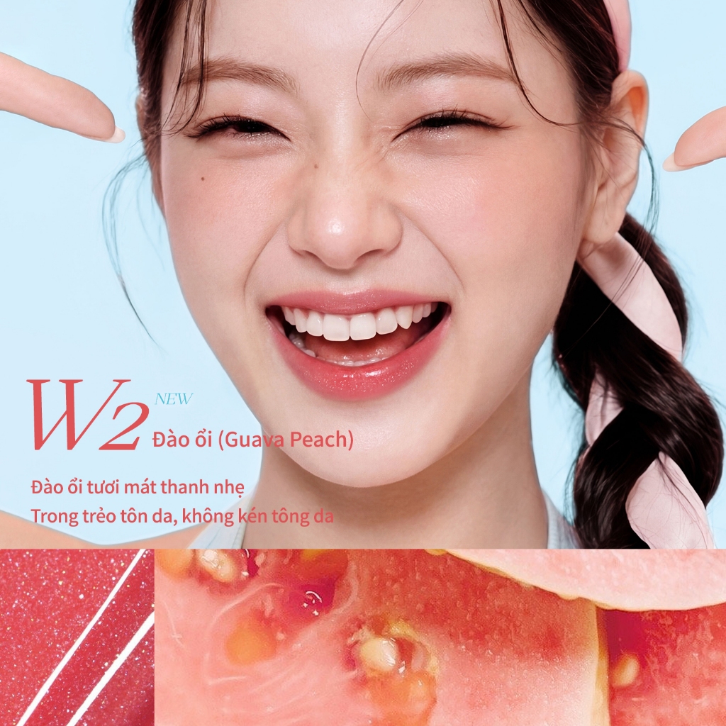 Son Mooekiss 2 Đầu Lì & Bóng 1.5g+1.5g, Dưỡng Ẩm, Lâu Trôi, Không Dính Cốc, Môi Mềm Mịn