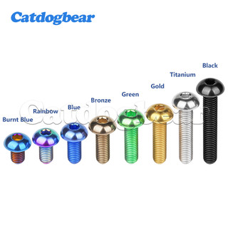 Catdogbear Titanium M3 Bolt Ổ cắm lục giác nửa đầu tròn (Allen) Vít cho xe đạp