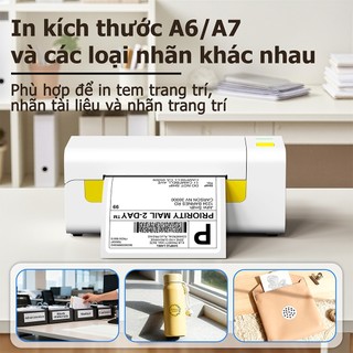 Máy in đơn hàng FLASHLABEL Y486 in đơn hàng, phiếu gửi, minicode, Logo Tự Dán, Bảo Hành 16 Tháng