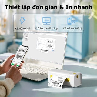 Máy in đơn hàng FLASHLABEL Y486 in đơn hàng, phiếu gửi, minicode, Logo Tự Dán, Bảo Hành 16 Tháng