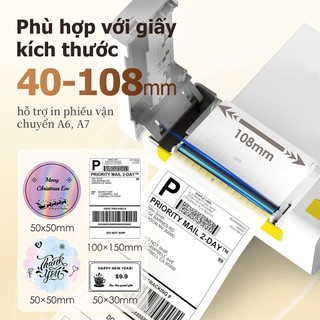 Máy in nhiệt FlashLabel (Khổ A6) kết nối Bluetooth In Đơn Hàng bằng Điện Thoại sàn TMĐT Tem Mã Vạch